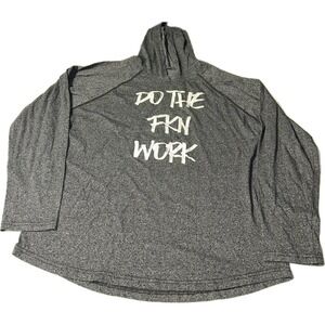 Do The Work Gray Men's Size XL Hoodie Workout Kettle Bell